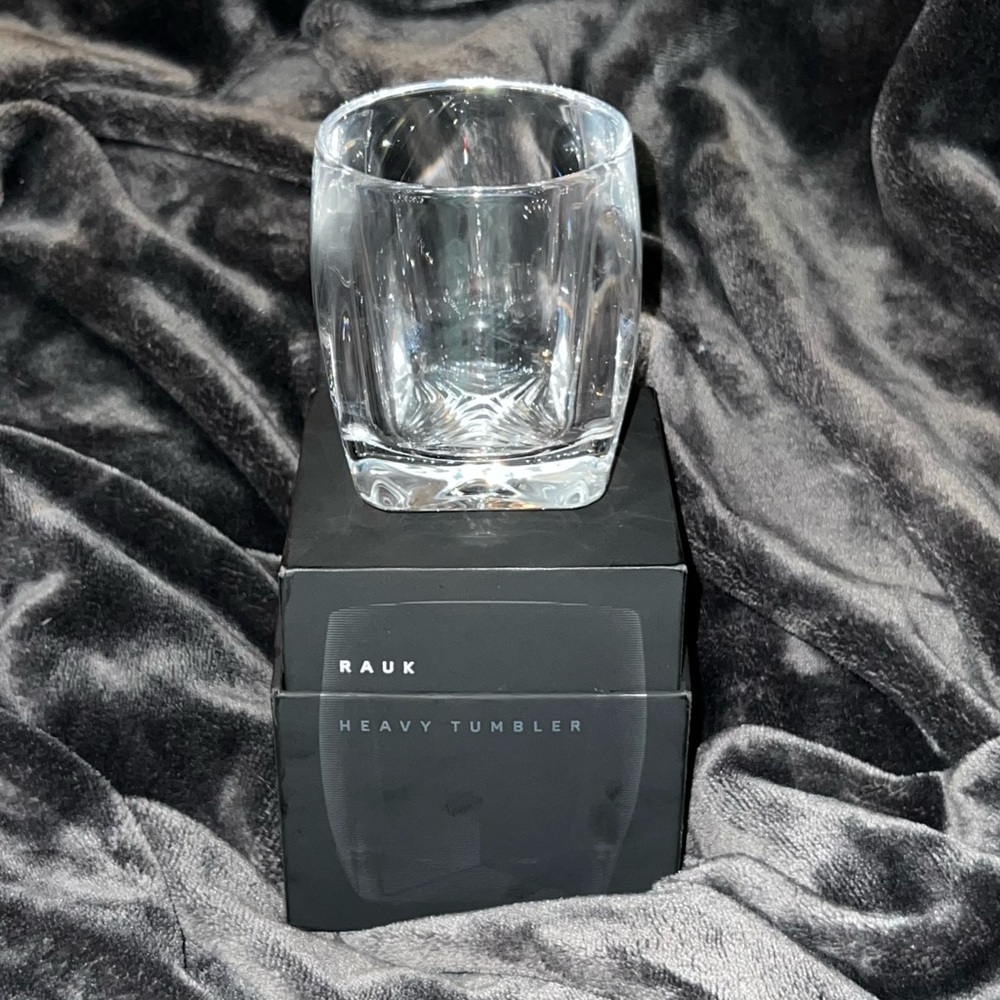 RAUK VeryHeavy-Based Crystal Tumbler Glass for Wiskey, Bourbon, and Fine Spirits
